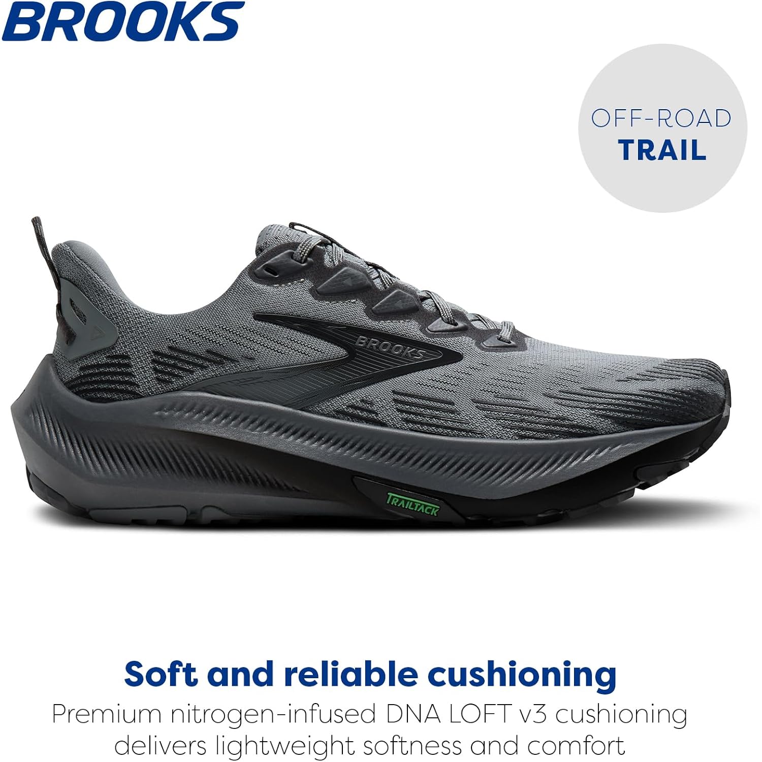 Brooks Men'S Ghost Trail, Versatile Off-Road Running Shoe For Rugged Terrain