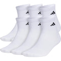 Adidas Men'S Superlite Quarter Socks 6-Pack, Durable, Lightweight, Athletic Breathable With Compression Arch Support