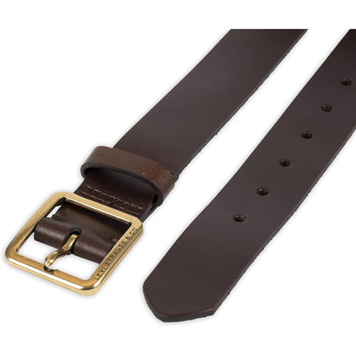 Levi's Womens Casual Leather Belt With Square Buckle