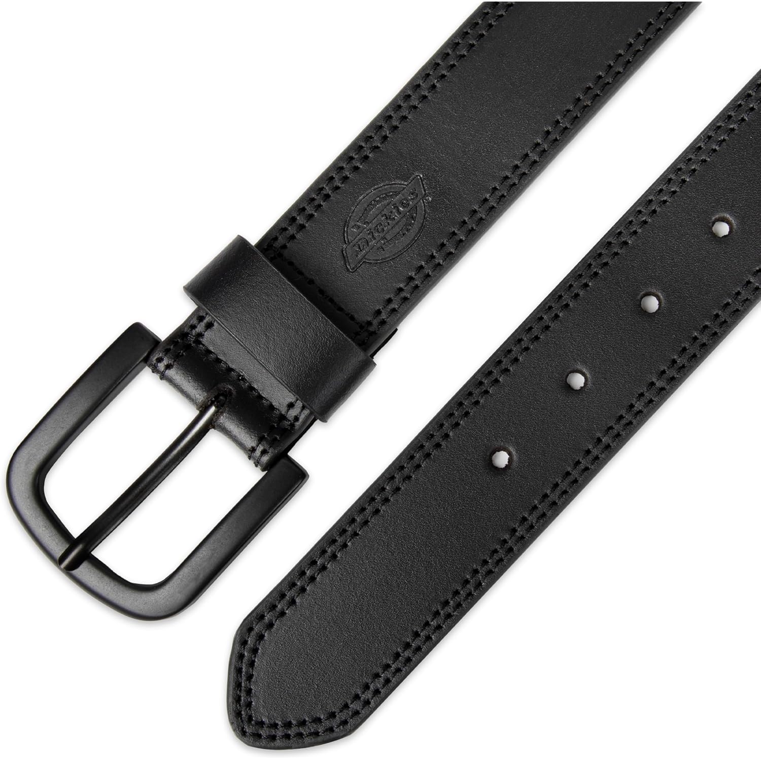 Dickies Mens Genuine Leather Belt – Durable Casual Style, Regular & Big And Tall Sizes