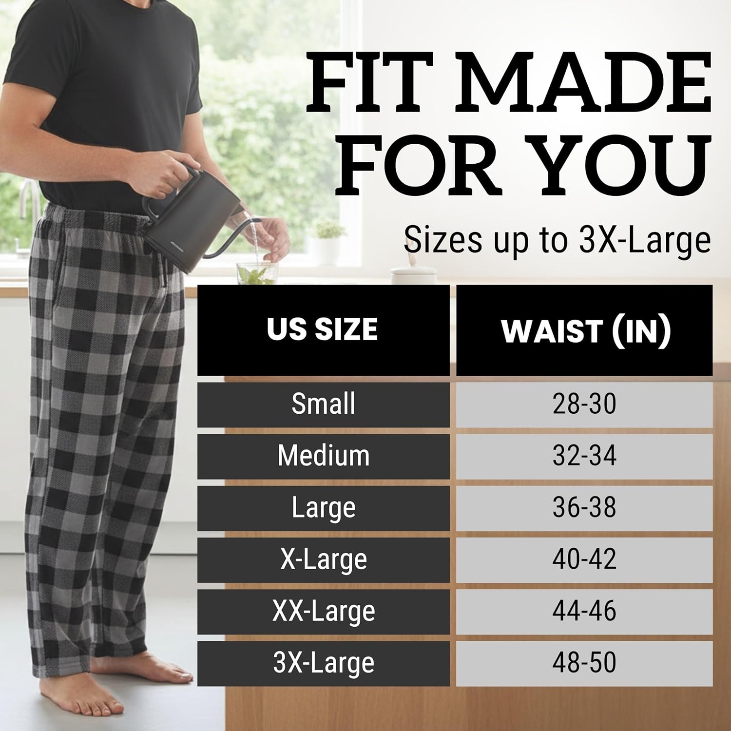 #Followme Polar Fleece Pajama Pants For Men Sleepwear Pjs