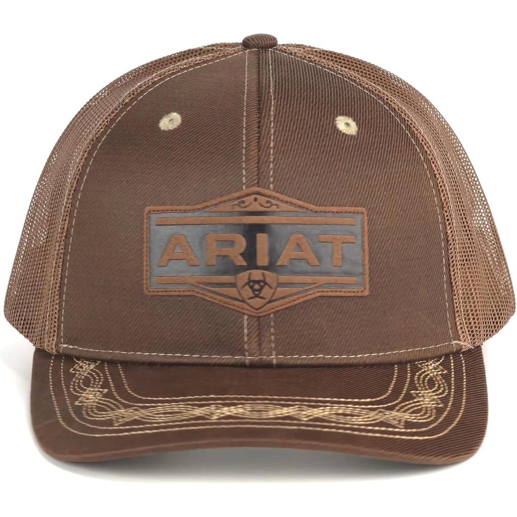 Ariat Men'S Black Red Gray Mesh Hat