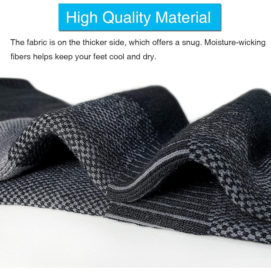 Aptyid Men'S Moisture Wicking Cushioned Crew Work Boot Socks (4-6 Pairs)