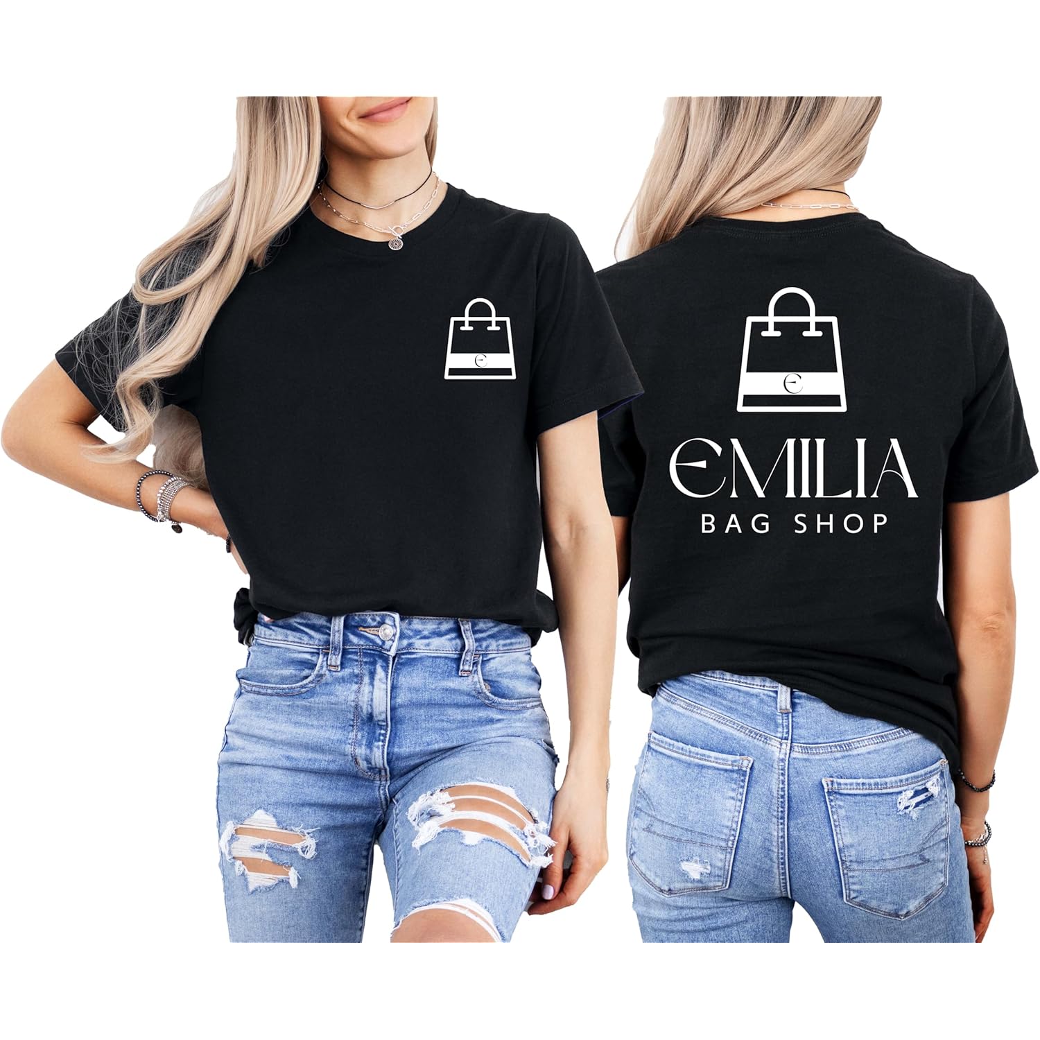Custom Logo T-Shirt Design Your Own Shirt Personalized Team Tee Printed T Shirts With Photo Text Picture For Women And Men