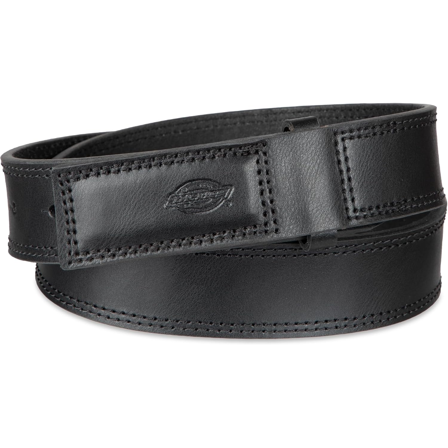 Dickies Men'S Leather Mechanic No-Scratch Work Belt - Buckleless, Snap-On Belt