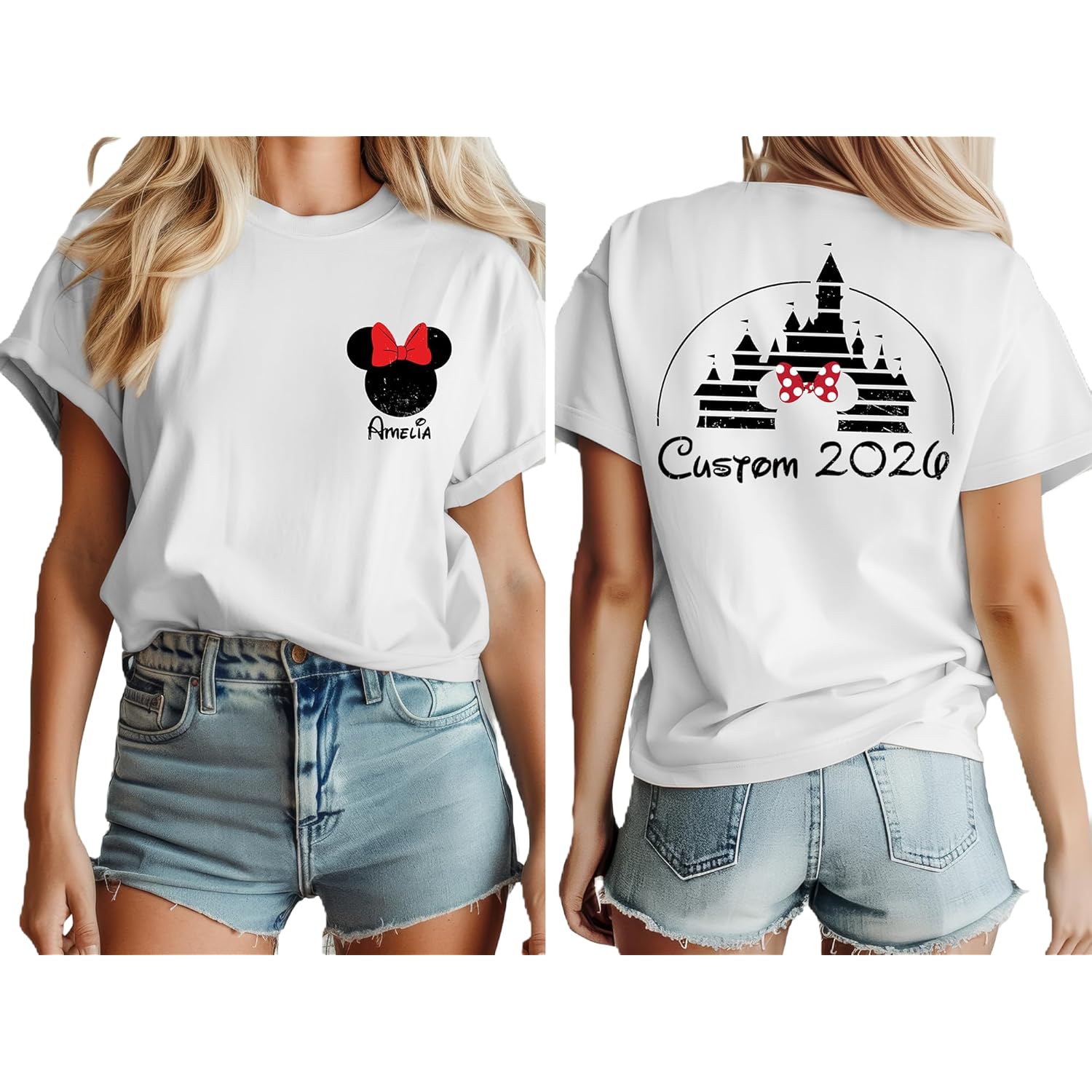 Family Matching Vacation T-Shirts, Making Magical Memories Together Design, Theme Park Trip Outfits