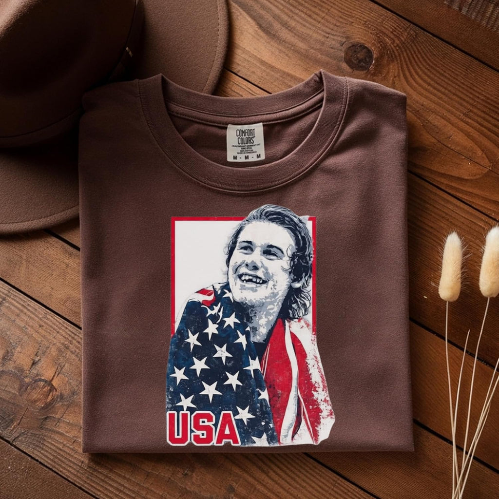 Jack Hughes Shirt – Usa Gold Hockey T-Shirt, New Jersey Hockey T-Shirt, Fan Graphic Tee For Game Day & Sports Supporters