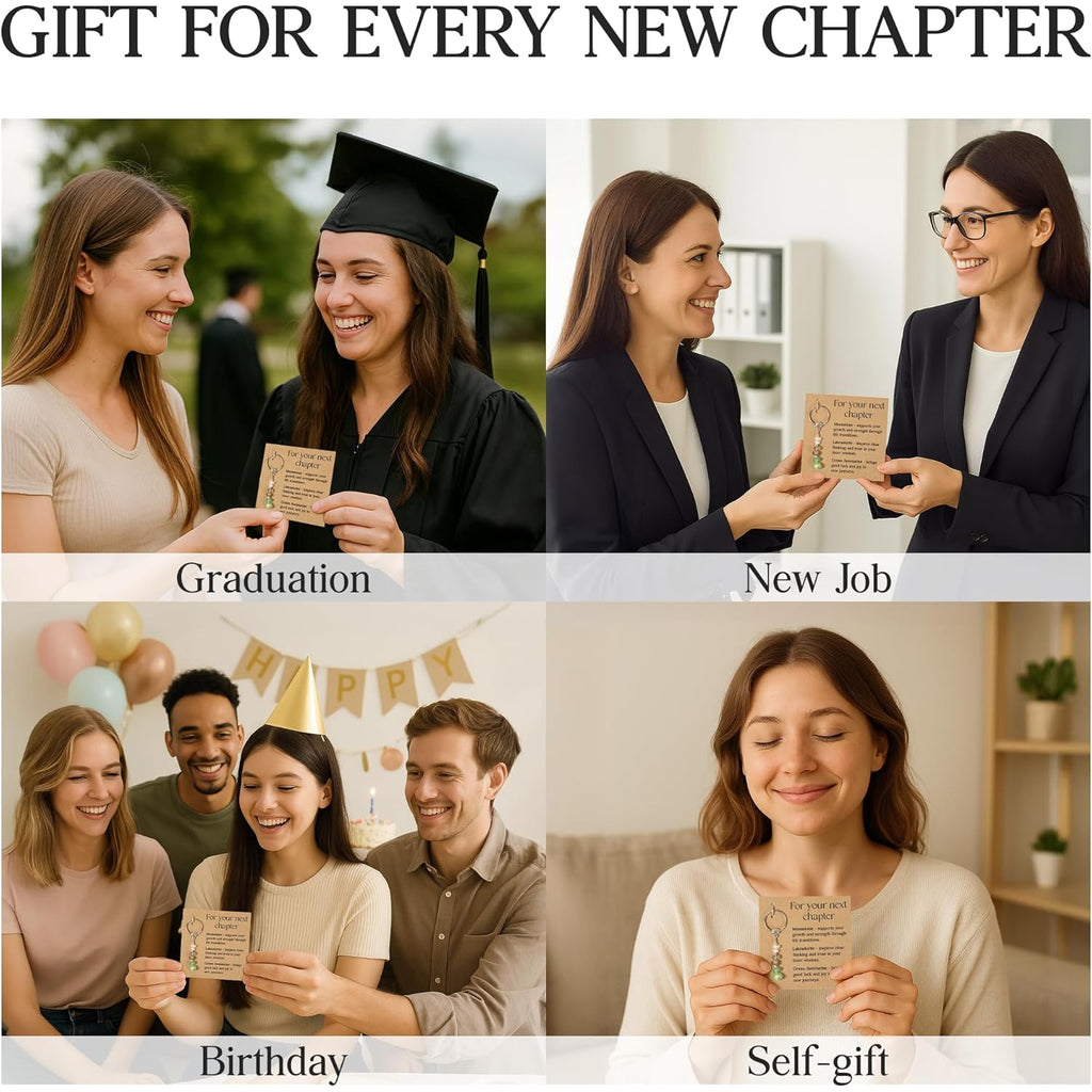 Keychain For Coworker, Teacher, Nurse, Friend, Senior, Retirement Gift For Woman, Sister, Farewell, Going Away, Promotion, New Job Key Chains, Valentines Day Self Care Gift Stocking Stuffers