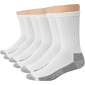 Hanes Men'S Work Socks, Cushioned Crew Socks, Moisture-Wicking Socks & Odor Control, Black & White, 6 & 12 Pack Available