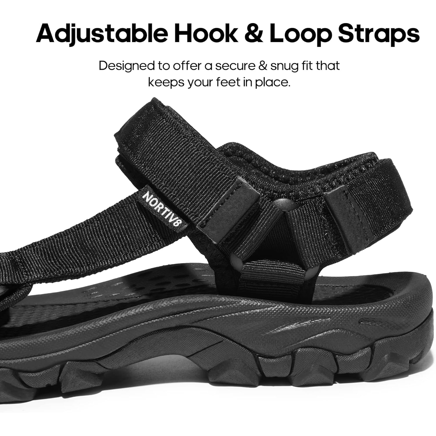 Nortiv 8 Men'S Sandals Hiking Sports Lightweight Summer Water Arch Support River Open Toe Athletic Trail Outdoor Walking Sandals Longdo