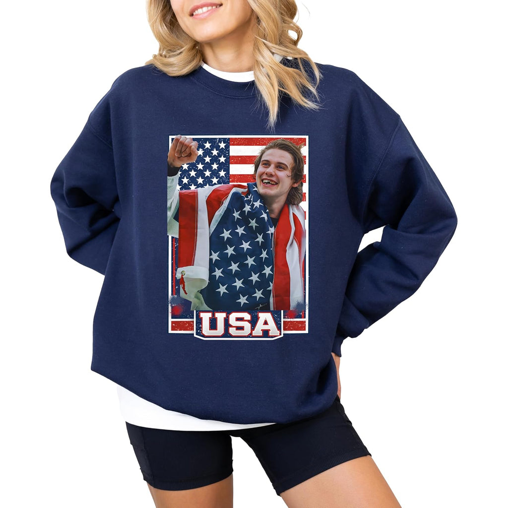 Jack Hughes Shirt, Jack Hughes Usa Gold Hockey Shirt, Patriotic Hockey Fan Tee, American Hockey Pride Gift Tshirt