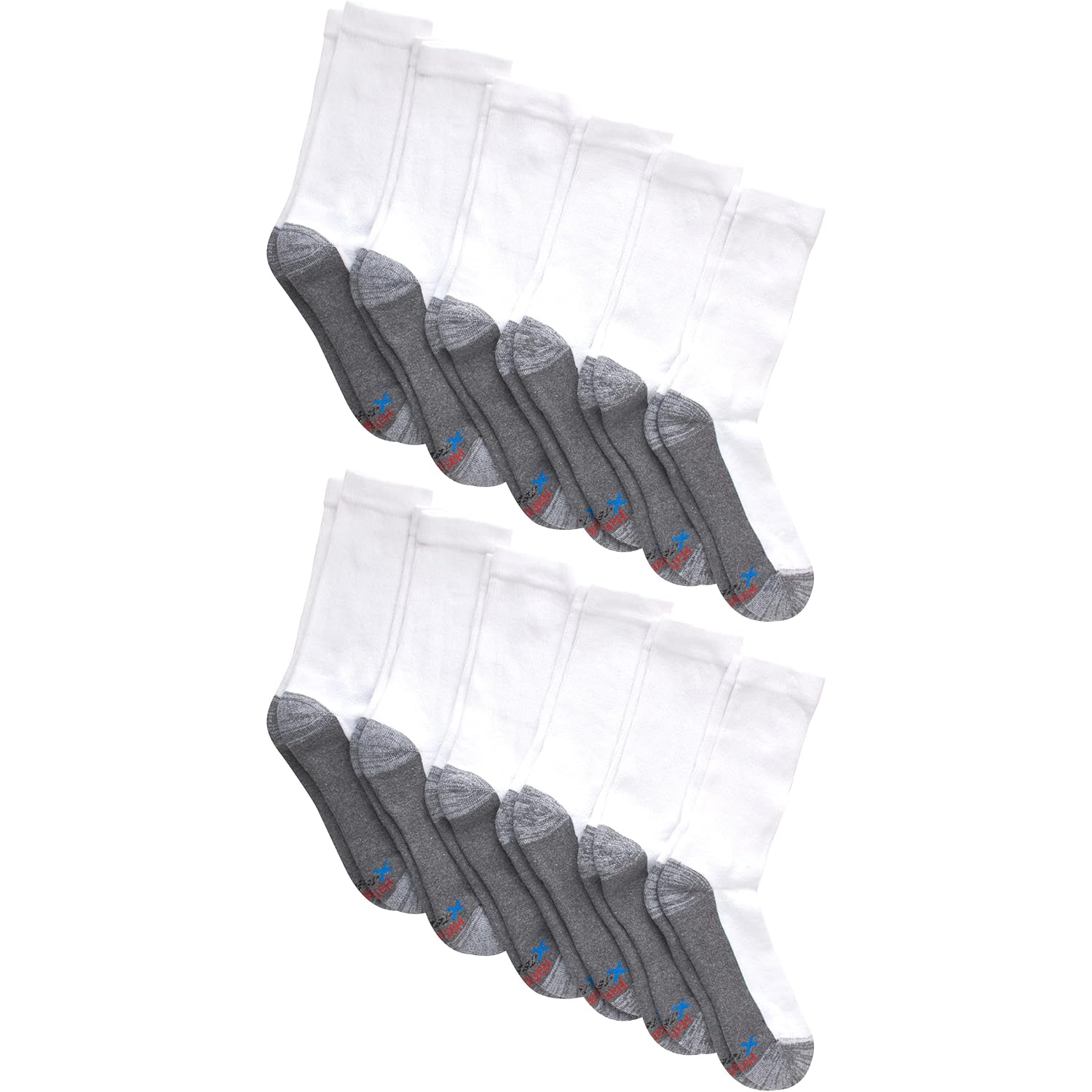 Hanes Men'S Big & Tall Crew Socks (12-Pack)