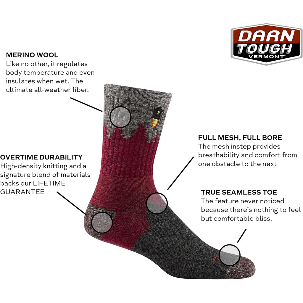 Darn Tough Men'S Number 2 Micro Crew Midweight With Cushion Sock (Style 1974)