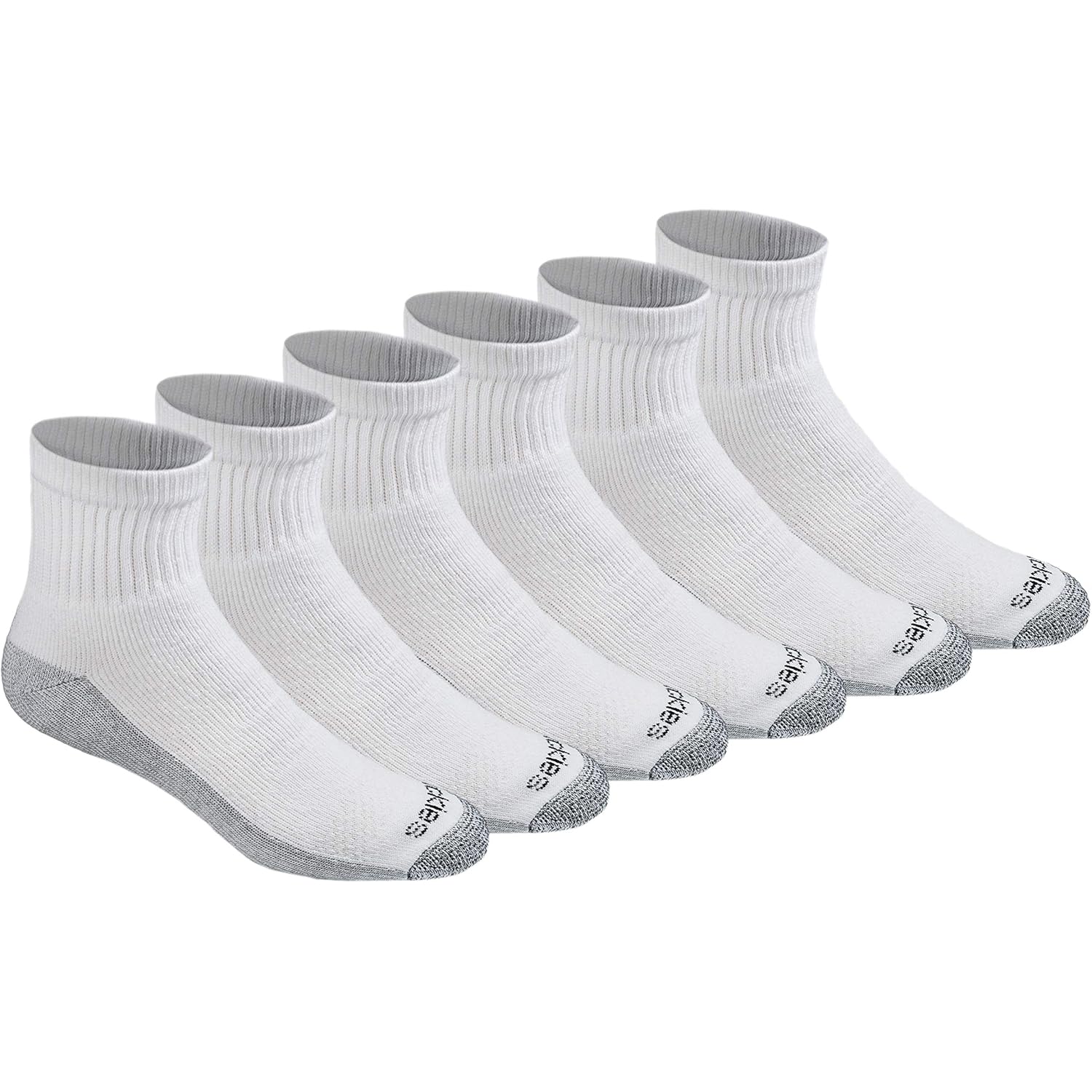 Dickies Men'S Dri-Tech Moisture Control Quarter Socks, Available In M-Xxl (6, 12, 18 Pairs)