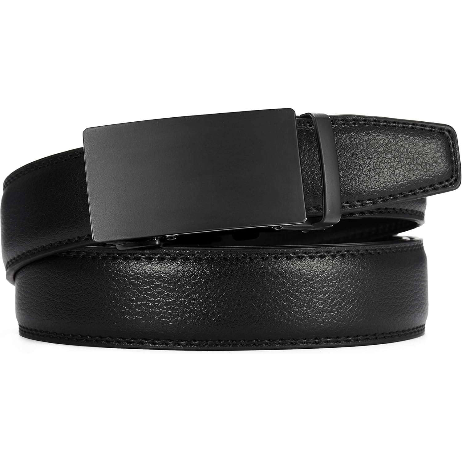 Chaoren Mens Belt - Mens Ratchet Belt Leather 1 3/8" For Dress Pant - Micro Adjustable Belt Fit Everywhere