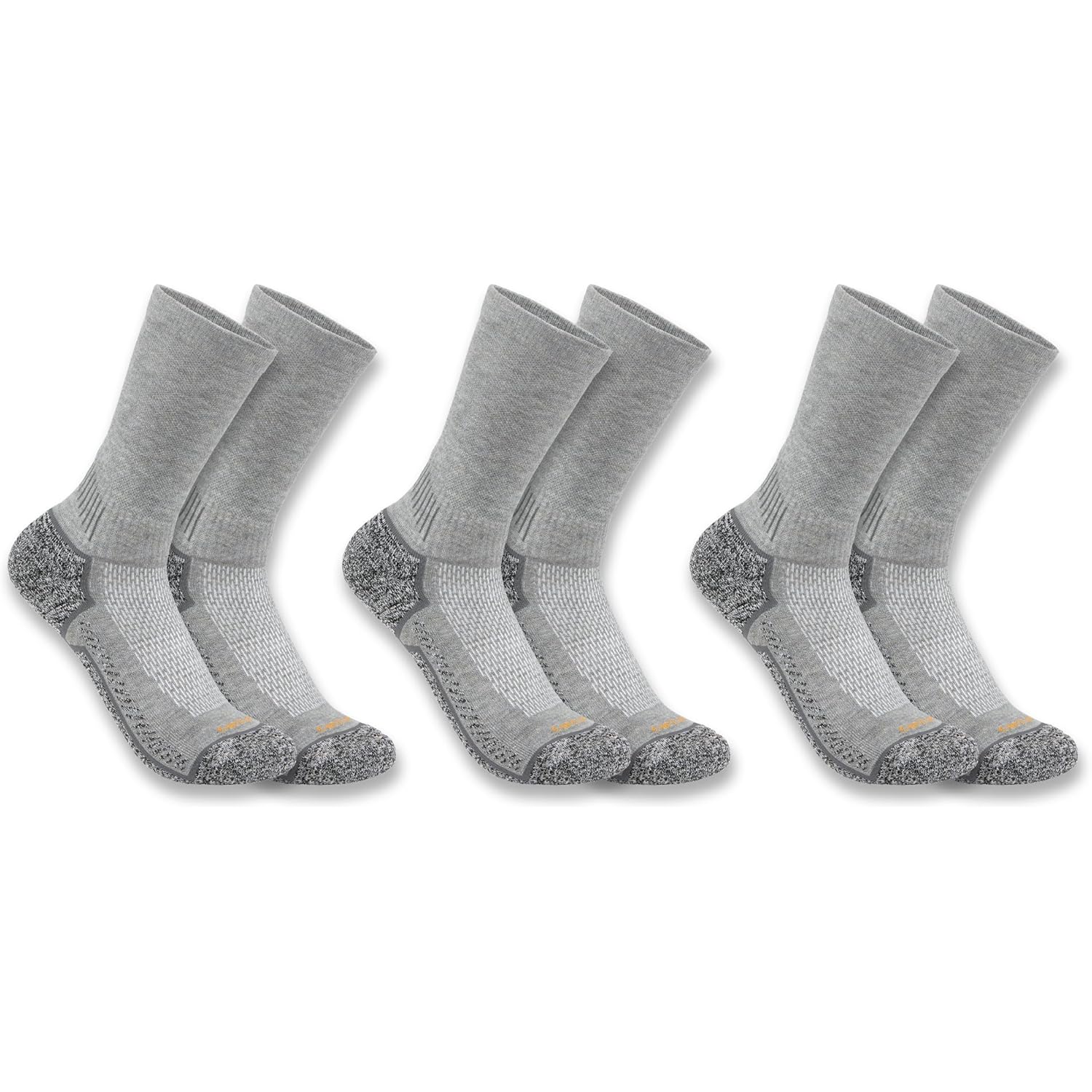 Carhartt Men'S Sc4223M Force® Midweight Crew Sock 3-Pack