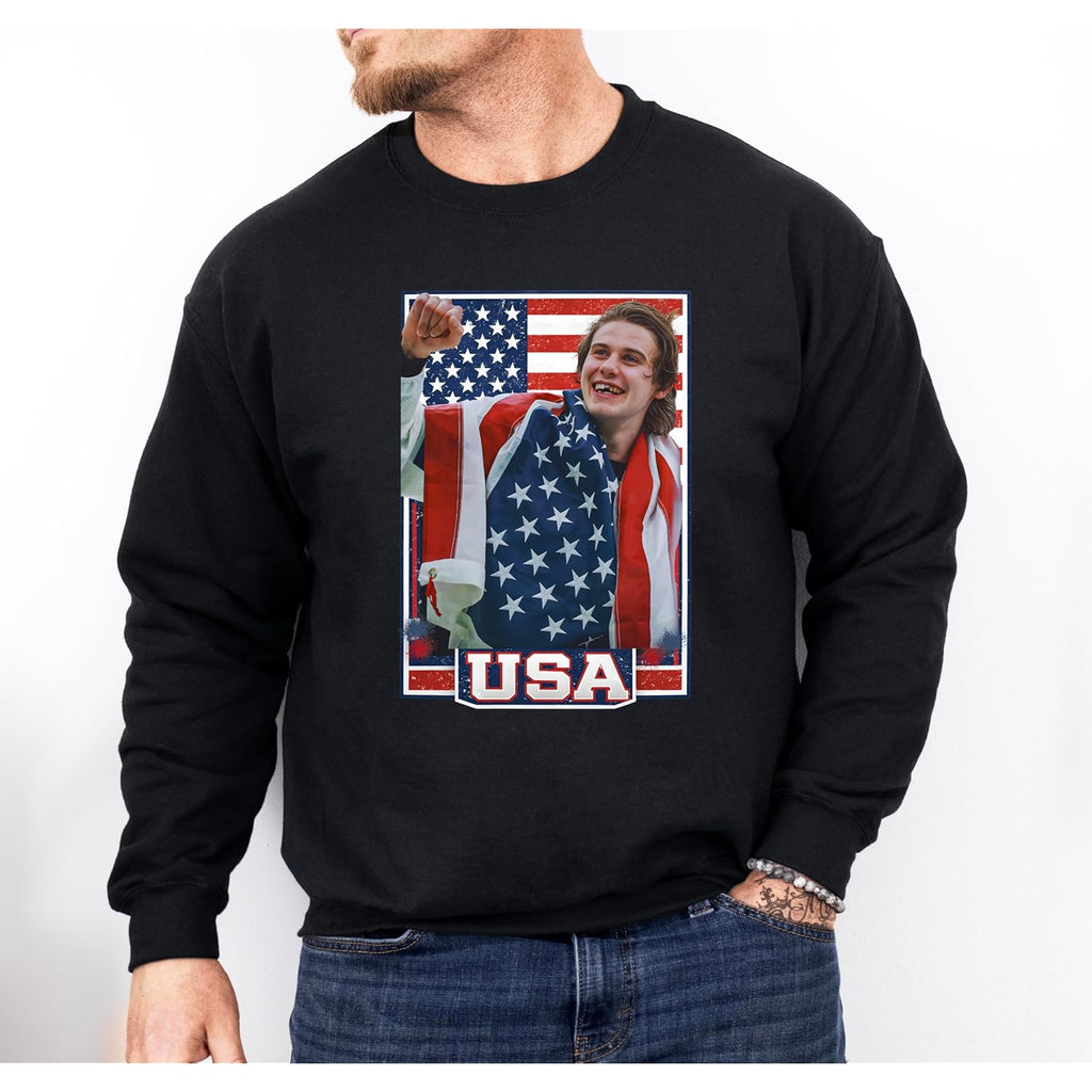 Jack Hughes Shirt, Jack Hughes Usa Gold Hockey Shirt, Patriotic Hockey Fan Tee, American Hockey Pride Gift Tshirt