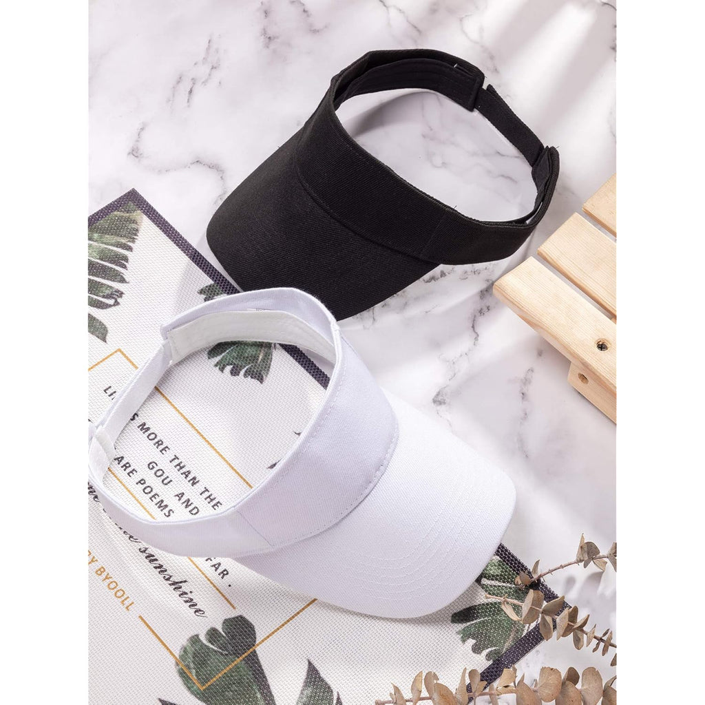 10 Pieces Sports Sun Visor Hats Adjustable Visor Cap Athletic Visor Hat For Men Women Multicoloured