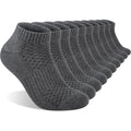 Mens 100% Cotton Cushioned Ankel Socks, Athletic Performance Running Moisture Wicking Breathable Socks