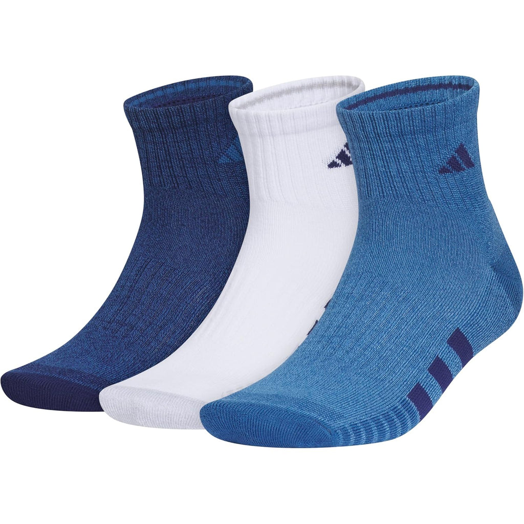 Adidas Men'S Cushioned Quarter Ankle Socks (3 Pairs) Durable & Comfortable