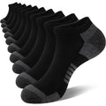 Coovan 10 Pairs Mens Ankle Socks Men 10 Pack Low Cut Comfort Cushion Casual Socks