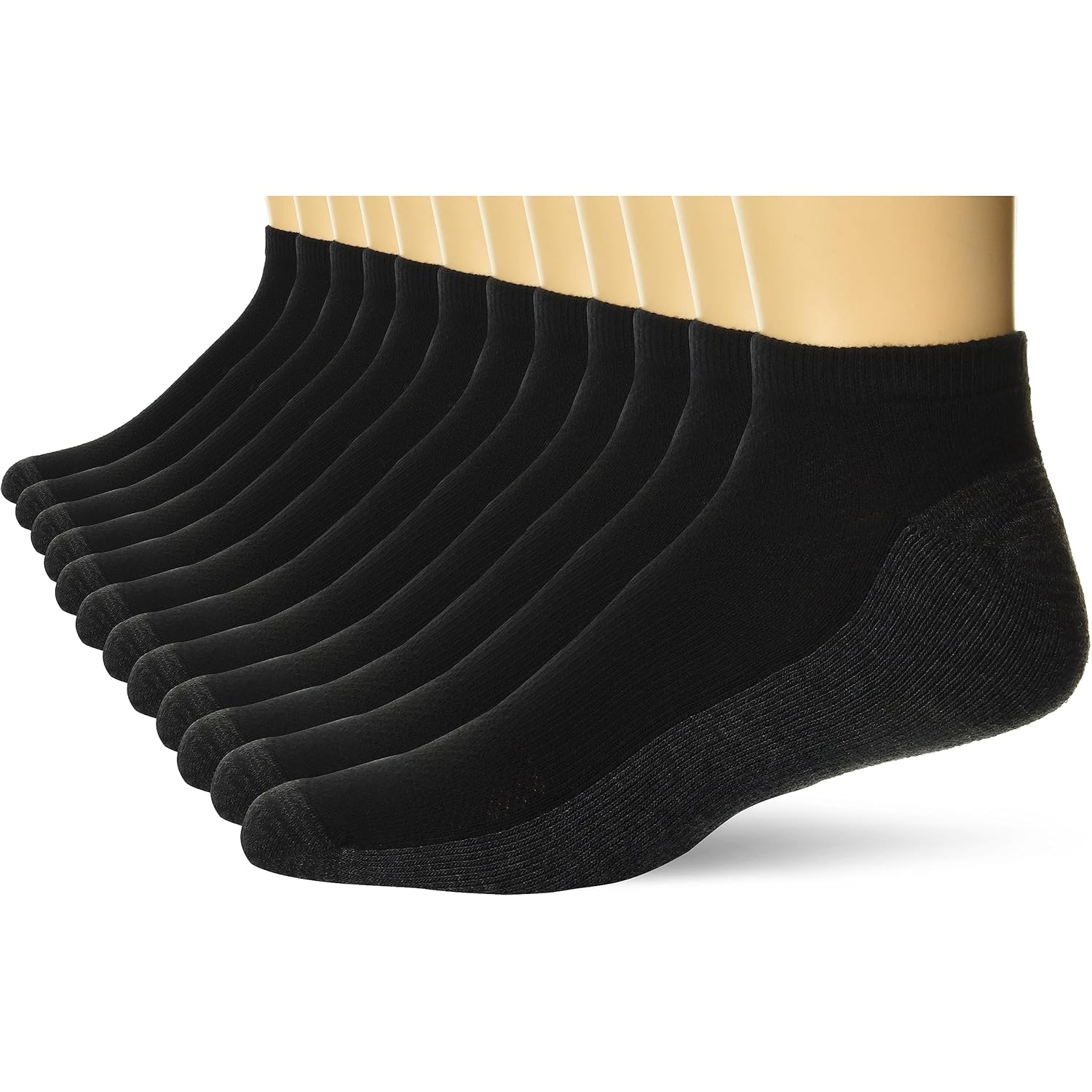 Hanes Men'S Socks, X-Temp Cushioned Low Cut Socks, 12-Pack