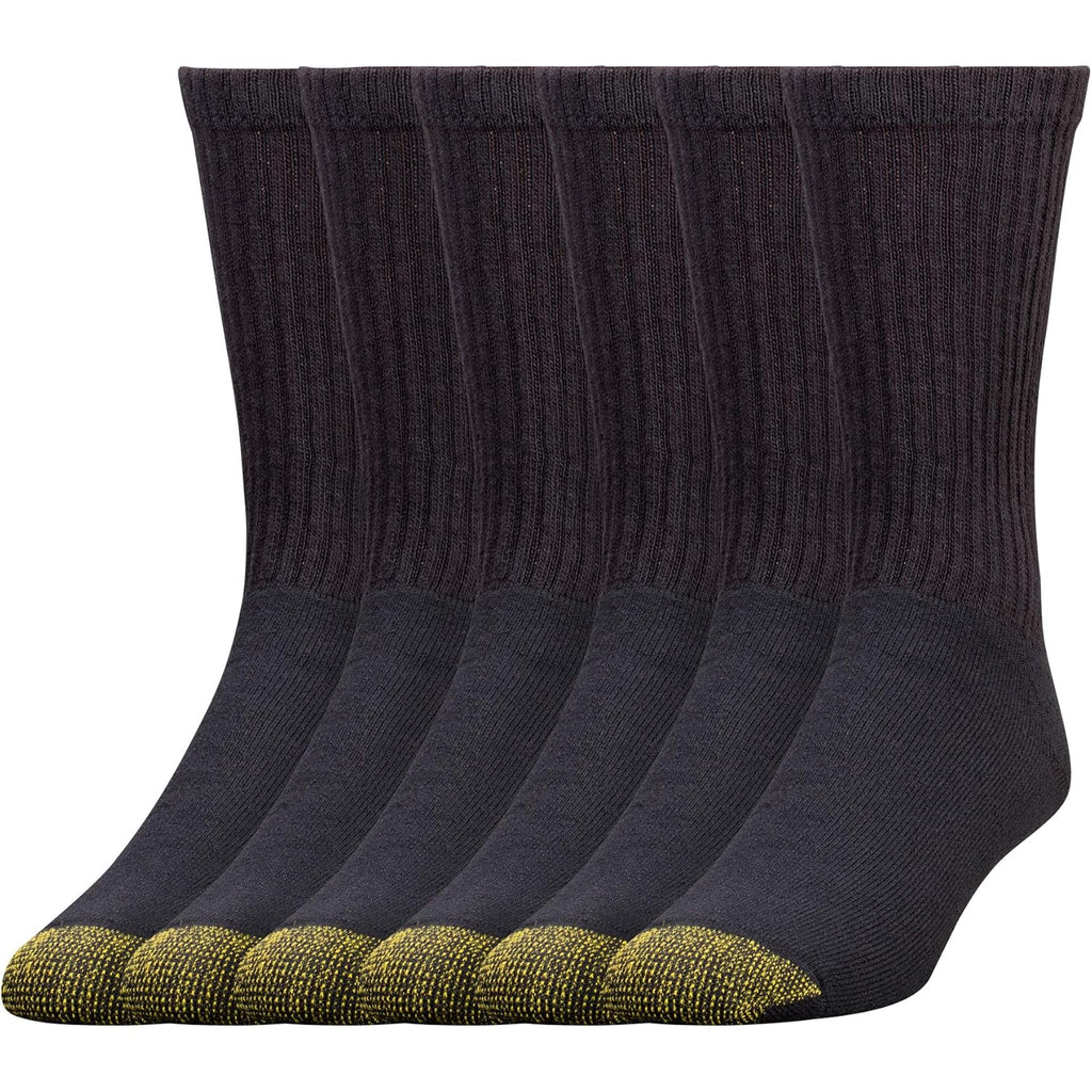 Goldtoe Men'S 656S Cotton Crew Athletic Socks (Multipack)