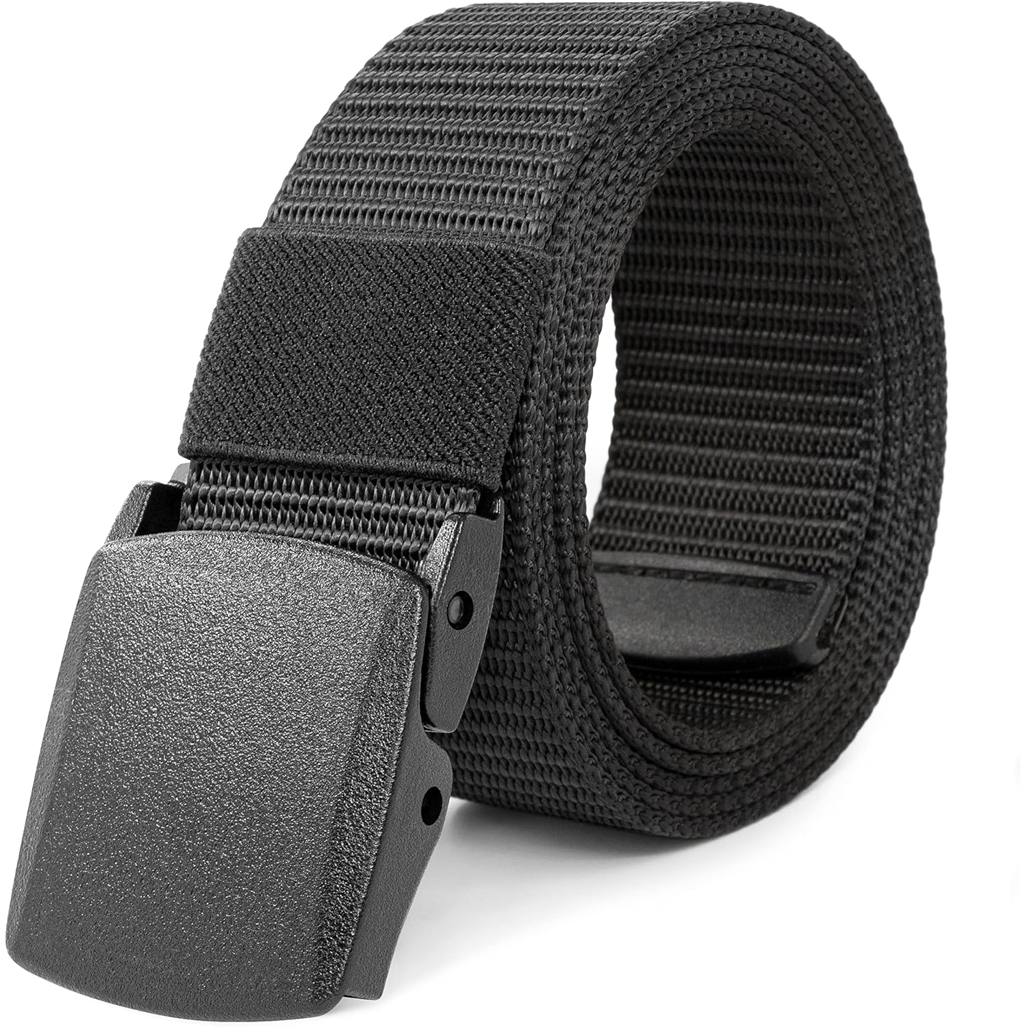Lxmy Work Belts For Men,Belts For Men,Adjustable Nylon Canvas Fabric Golf Belt,No Metal Buckle, Fast Pass Through The Airport Security,Suitable For Work And Travel