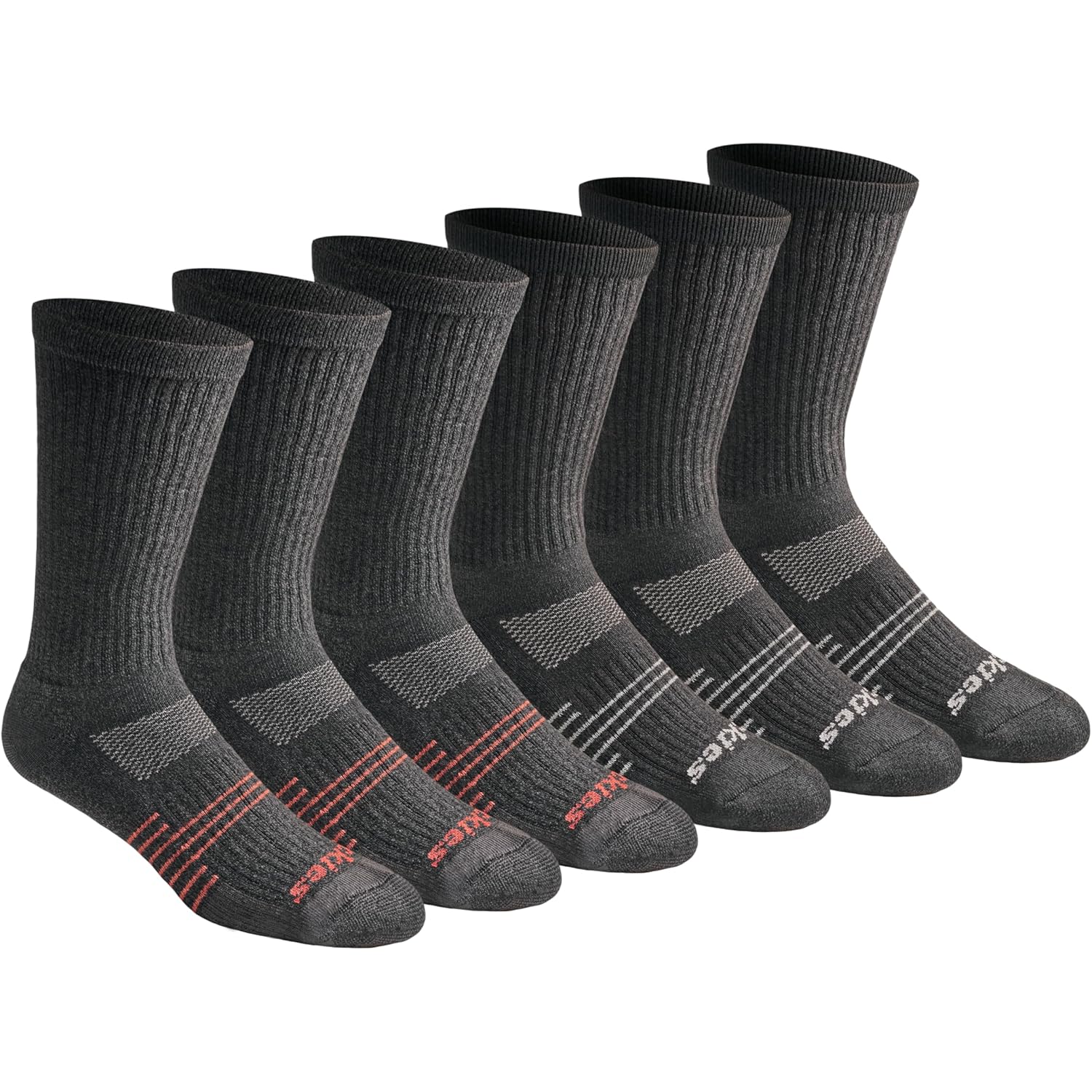 Dickies Men'S Hydro-Cool Moisture Control Crew Socks (6 Pairs)