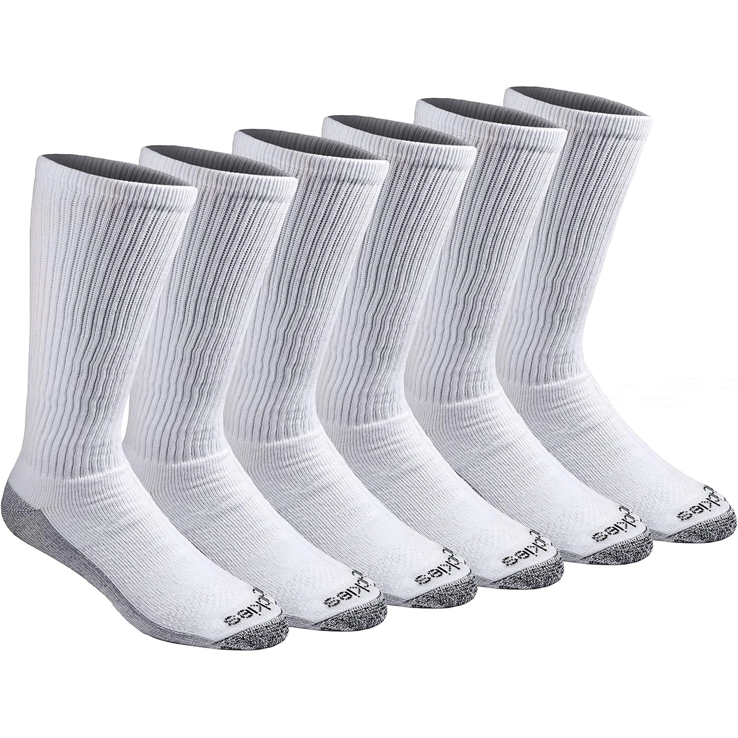 Dickies Men'S Dri-Tech Moisture Control Boot-Length Socks, Available In L-Xl (6, 12 Pairs)