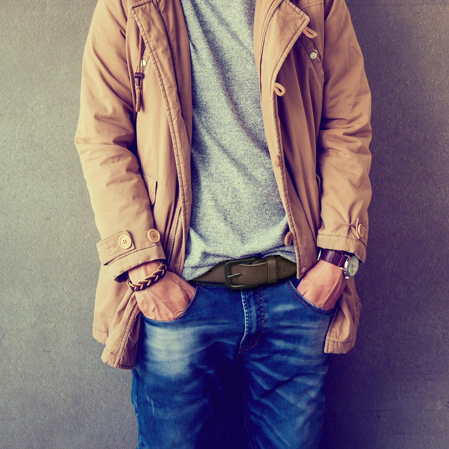 Timberland Men'S Classic Leather Jean Belt