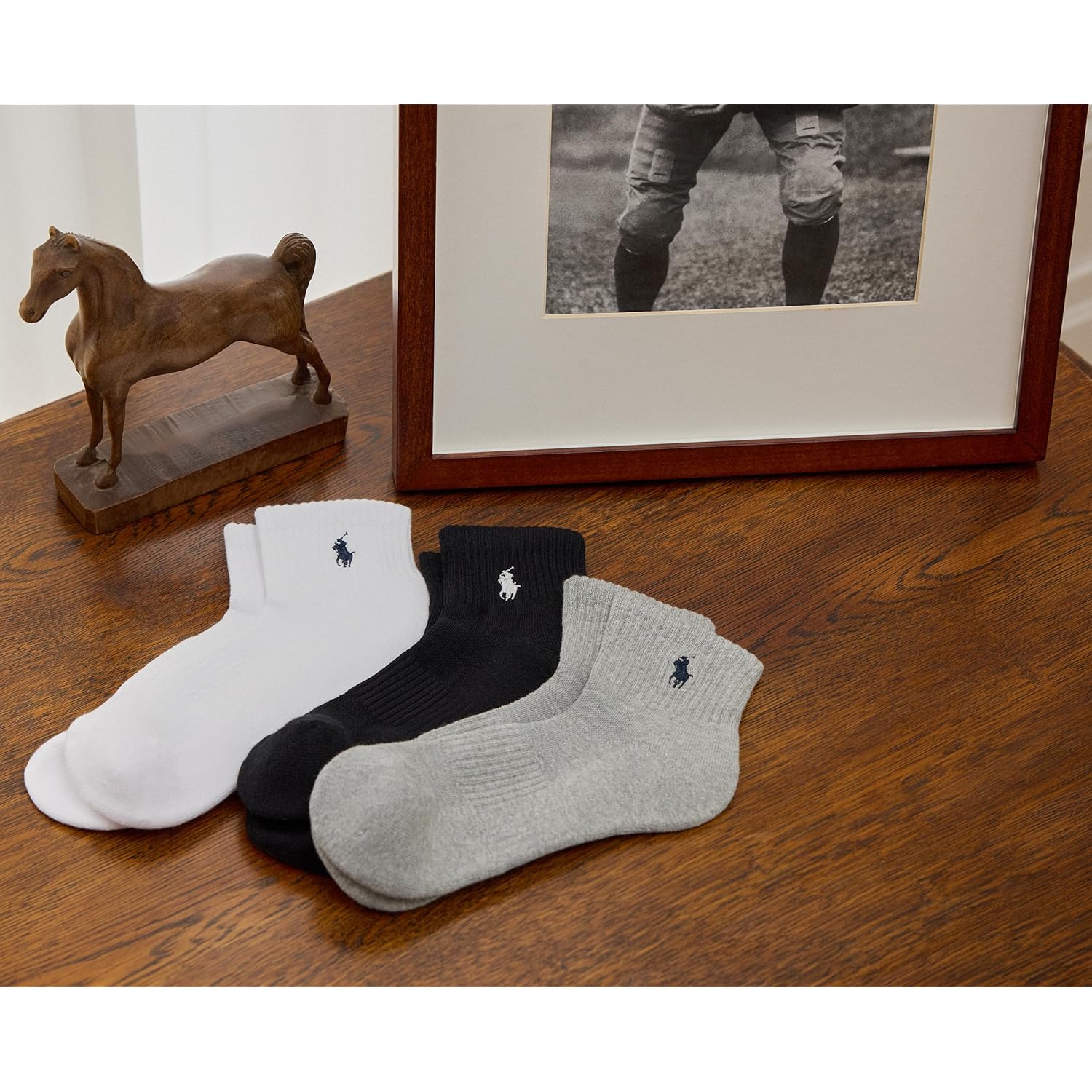 Polo Ralph Lauren Men'S Performance Cotton Quarter Socks